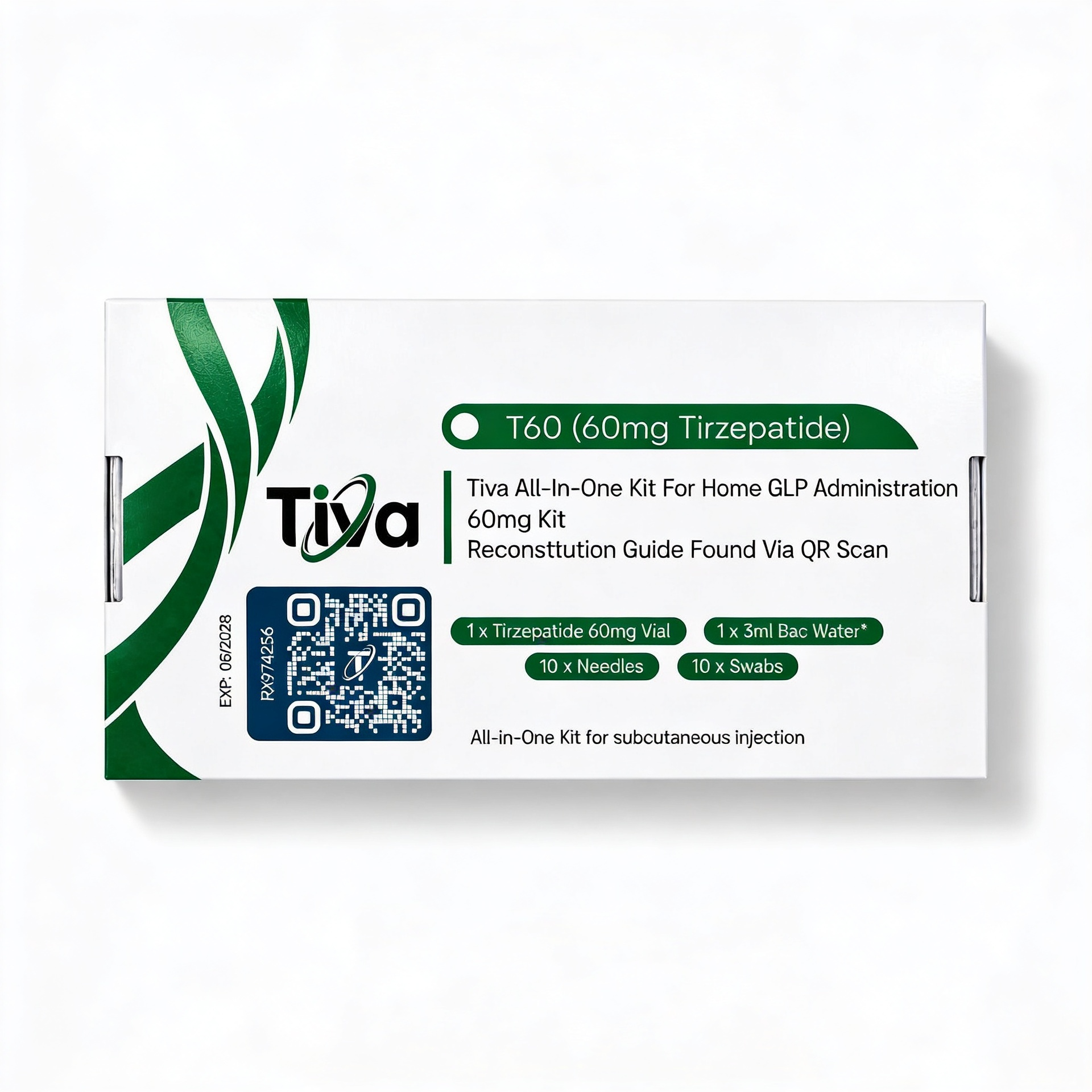 Tiva Tirzepatide 60mg Home Kit