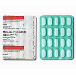 Metformin 20 x 500mg Tabs